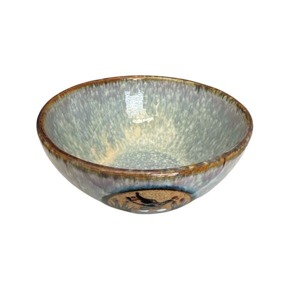 Vintage Mexican Netzi Tonala Stoneware Pottery Bowl - Picture 2 of 10